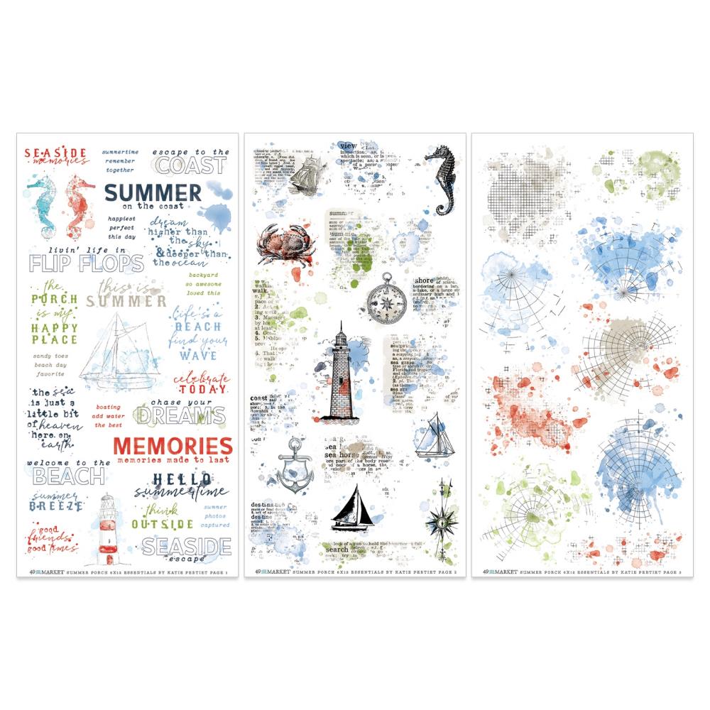 49 And Market - Rub-On Transfer Set - Essentials - 3