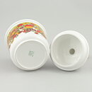 チューリ・グラムスタッド・オリヴァー  Folkloreシリーズ  丸い容器  カラフルな人モチーフ  16cm  1970年