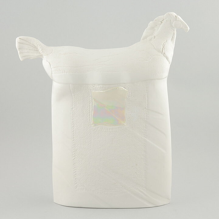 Suzanne Öhlén (Textura 1985) White Modern Horse 33 cm