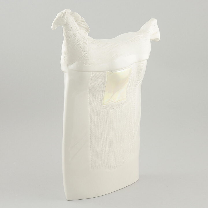 Suzanne Öhlén (Textura 1985) White Modern Horse 33 cm