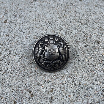 Motivknapp emblem 25mm silveroxid 