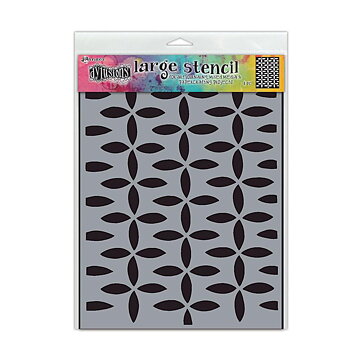Dyan Reaveley's Dylusions Stencil 9" x  12" - Retro Grid
