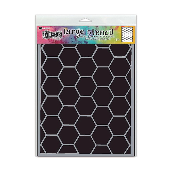 Dyan Reaveley's Dylusions Stencil 9" x  12" - Hexicomb