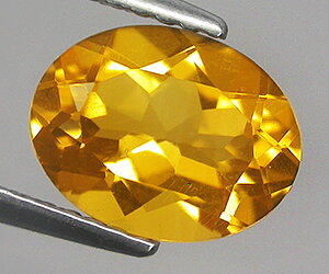 Citrine stone, 9x7 mm calibrated oval, 1.58 ct weight natural citrine gemstone
