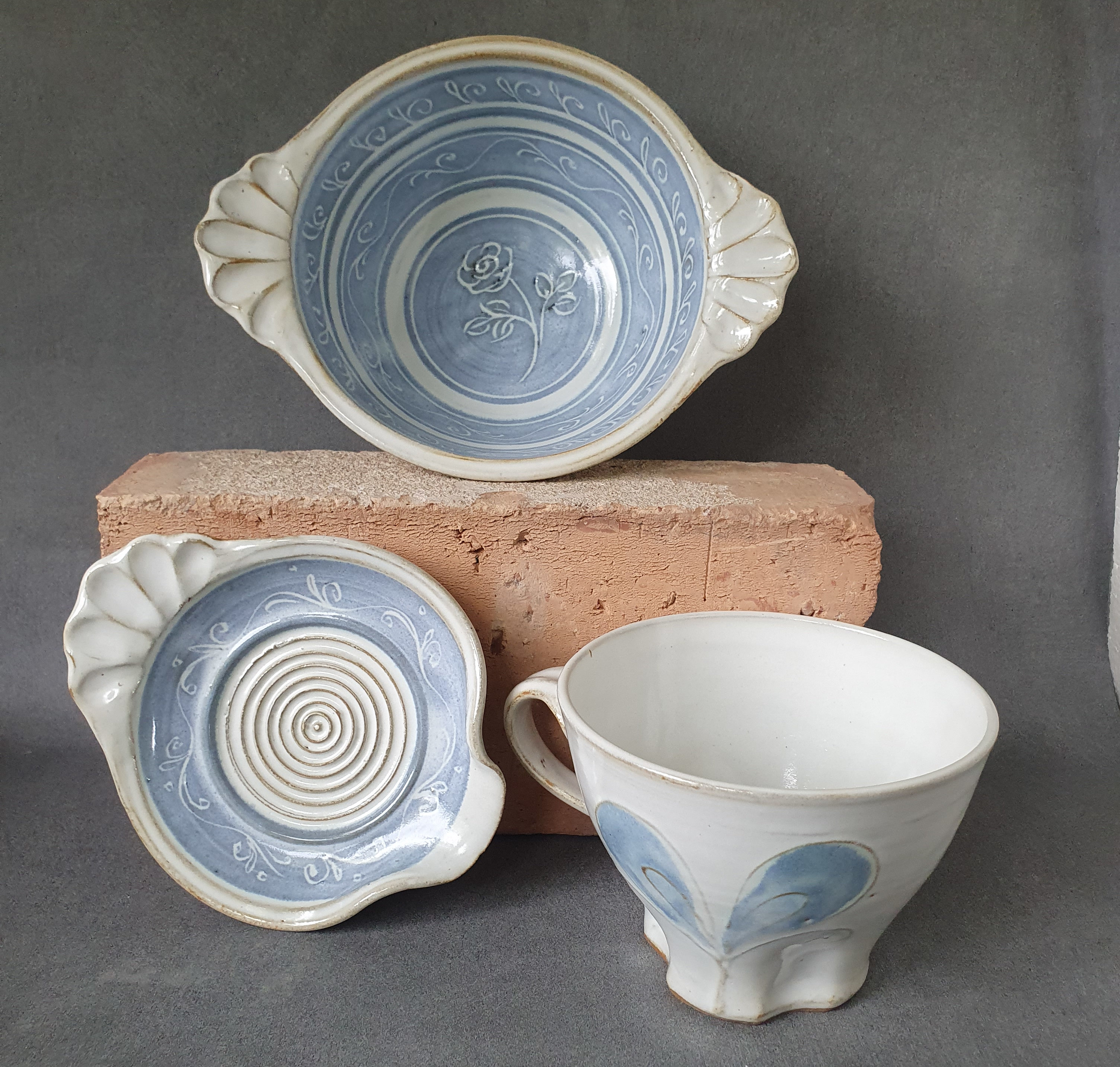 garlicgrater teacup and bowl for ateljelaga