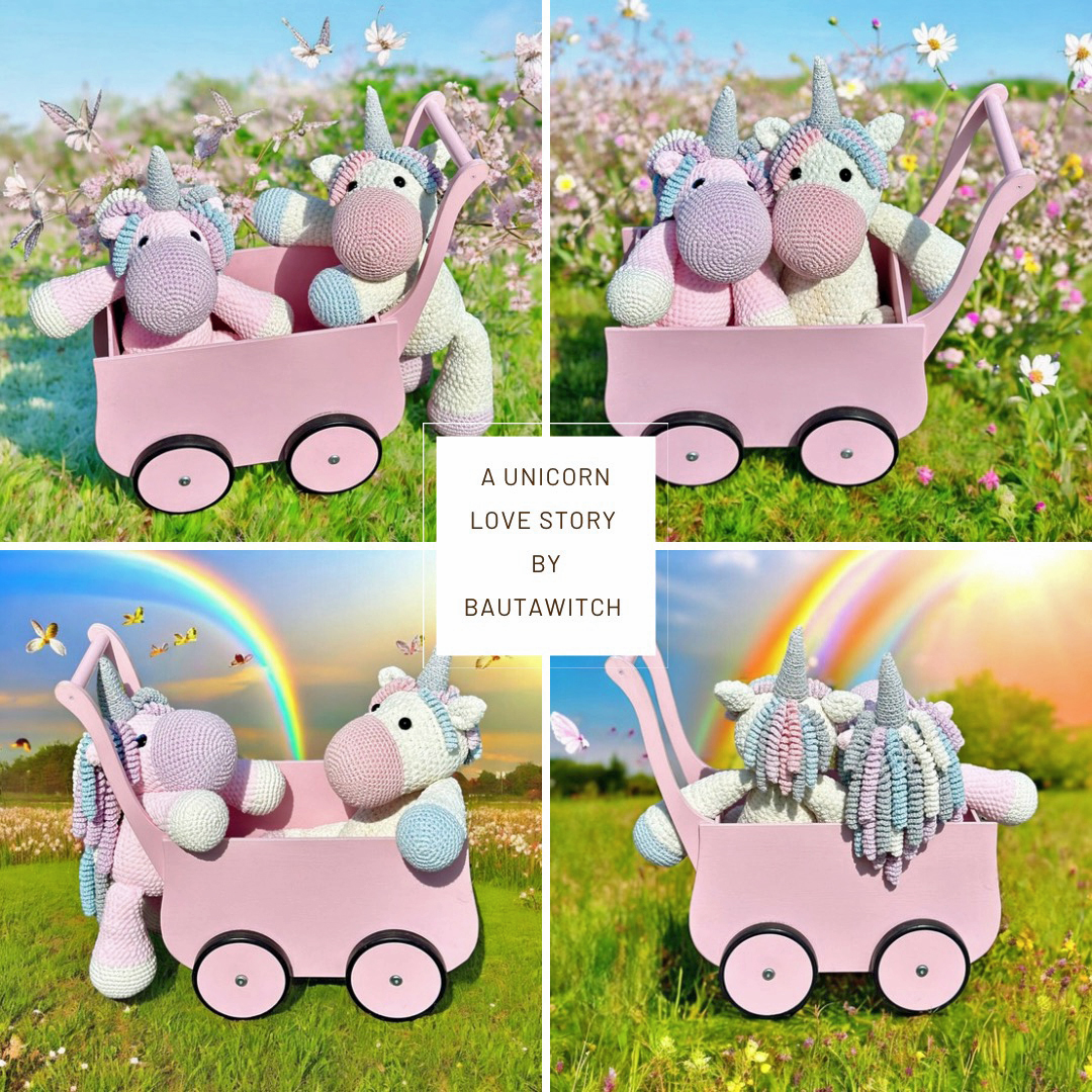 A unicorn love story - båda enhörningarna Pastelle & Glittra - 3