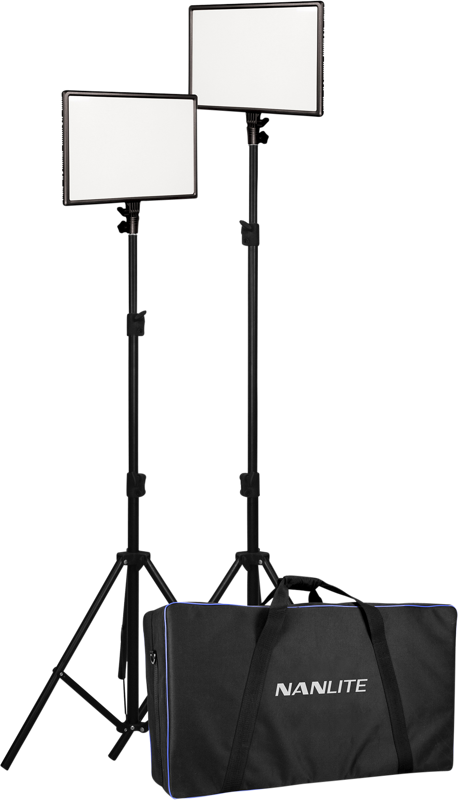 NANLITE LumiPad 25 LED 2 Light kit with stand and bag