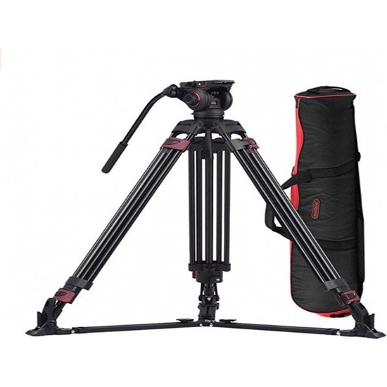 Miliboo MTT605B Carbon Fiber Video Tripod Kit with Ground Spreader - 8