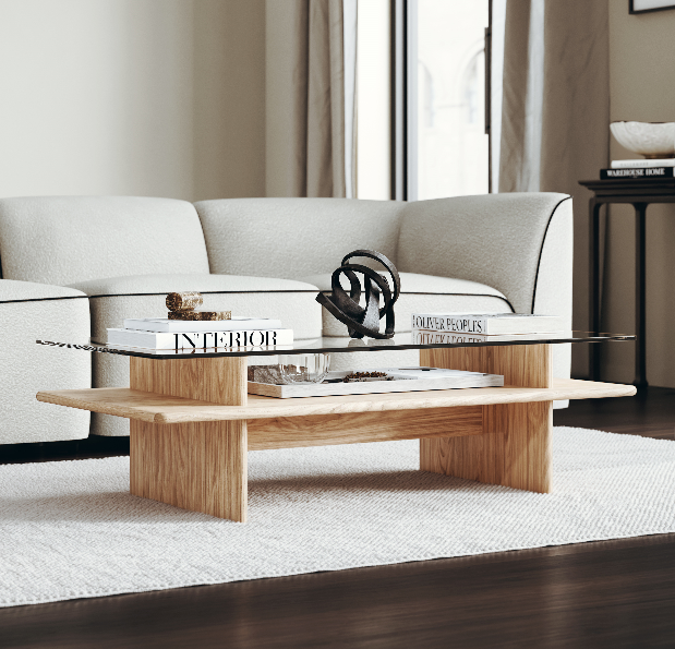 Parallel Coffee table120 x 60 cm ek Woud - 2