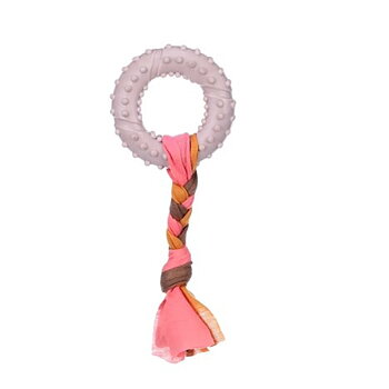 Hundleksak Benty Ring Valp Rosa 17cm