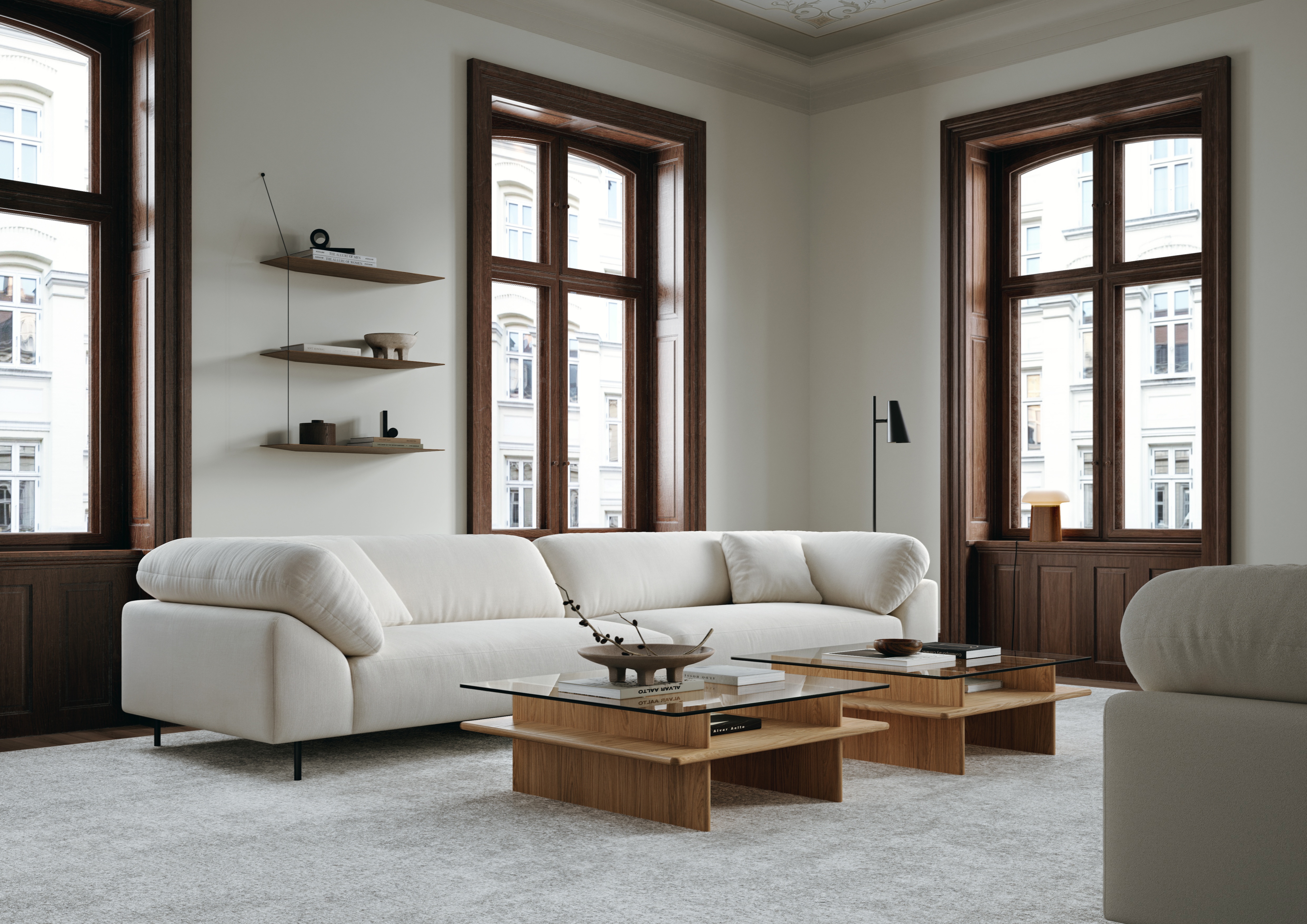 Parallel Coffee table 90 x 90 cm ek Woud - 3