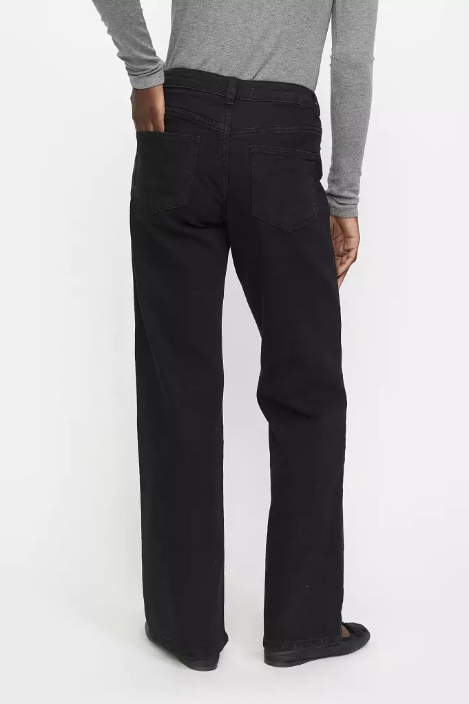 Soft Rebels - Willa Midwaist Wide Jeans Black - 2