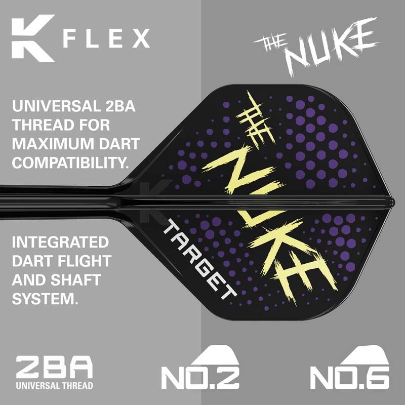 Target K-Flex Luke "The Nuke" Littler Shape/NO6 Black 33mm Medium - 6