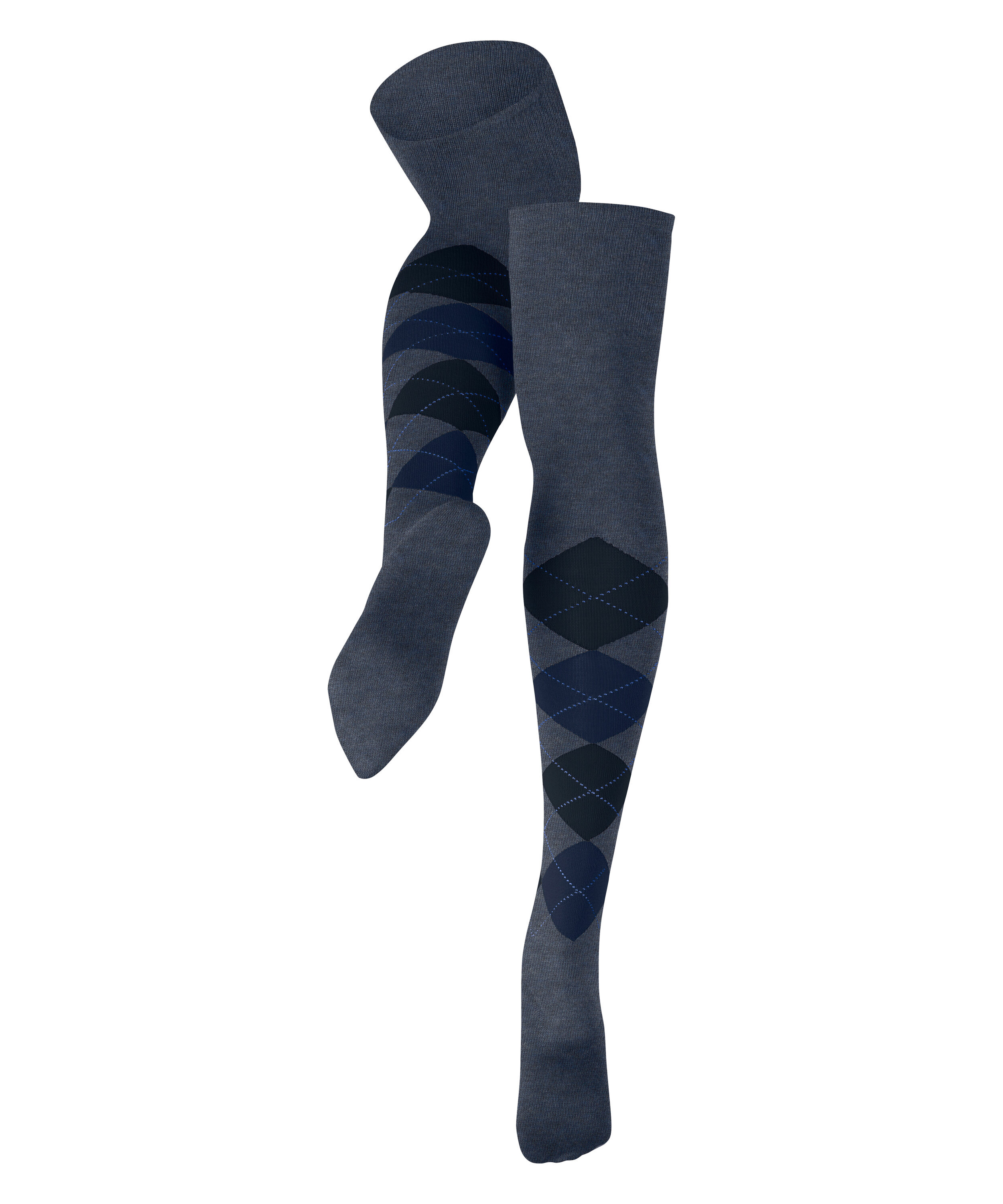 Argyle Wool Over-knees - 5