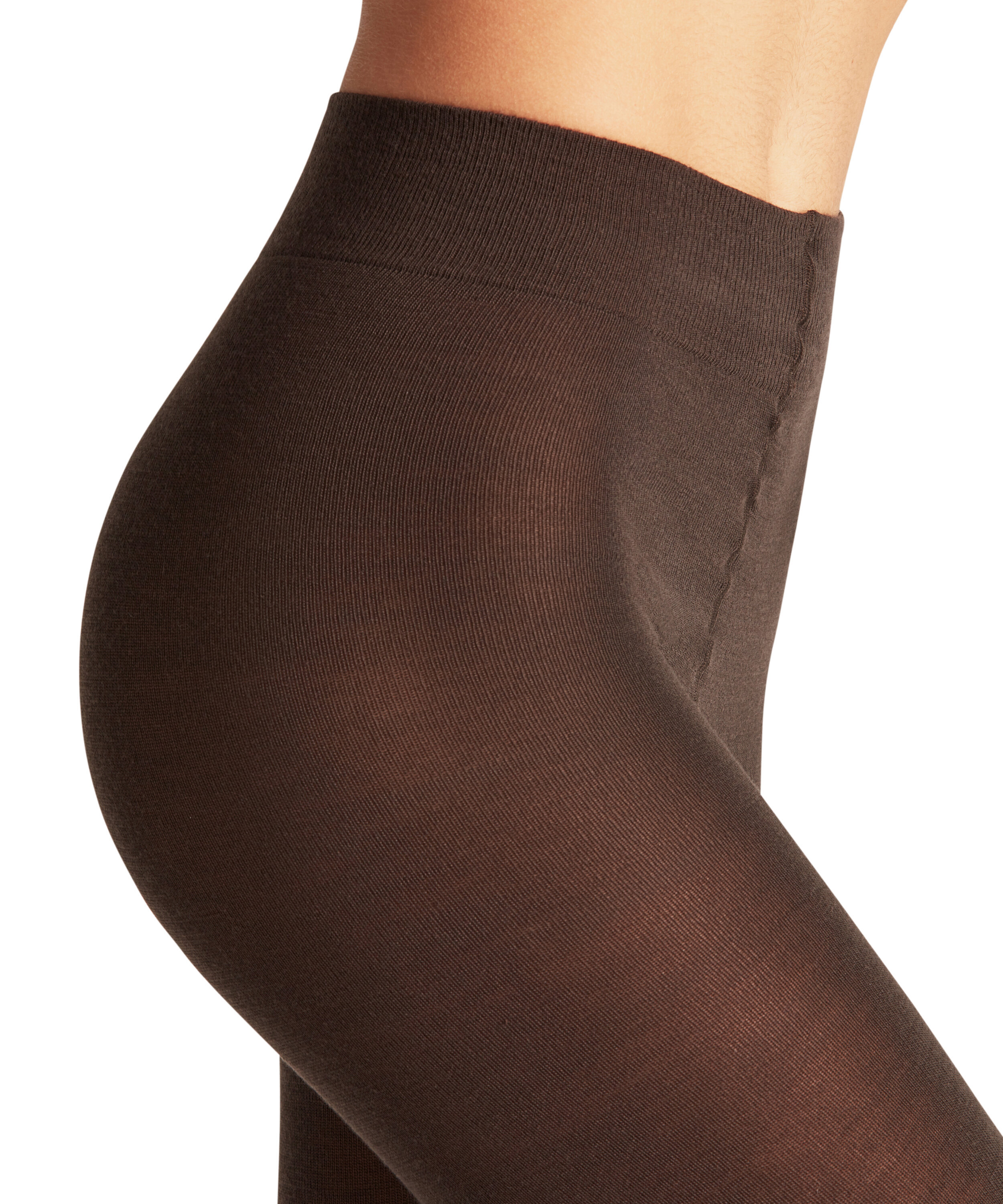 Falke Wool Tights. Dark brown emmy design