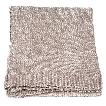 Pläd Chenille Beige, H.T Design