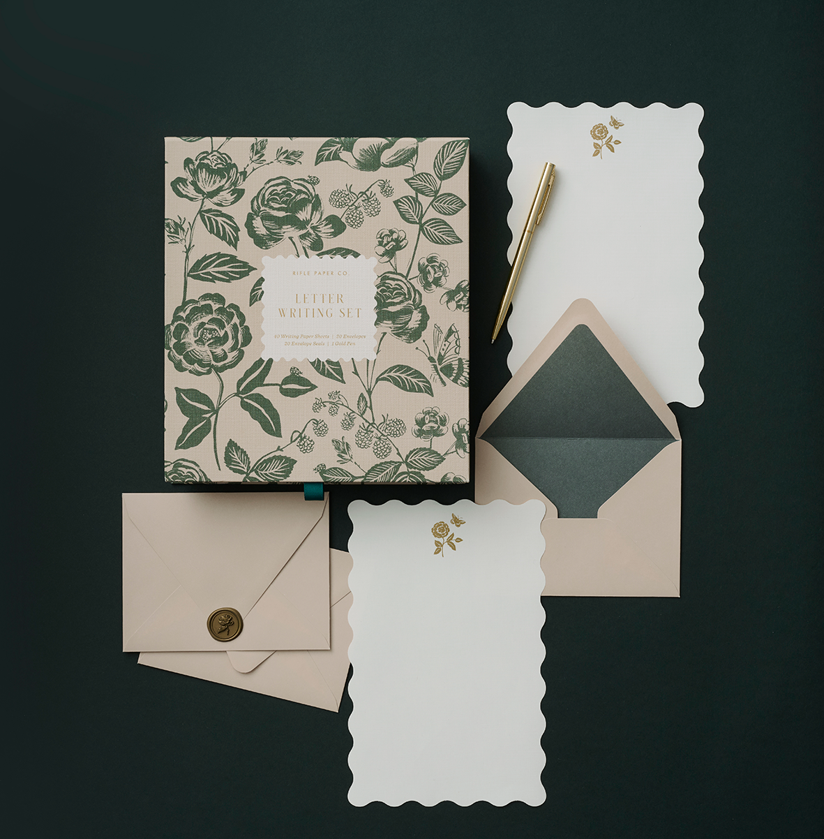 English  Rose Brevpapper - 2