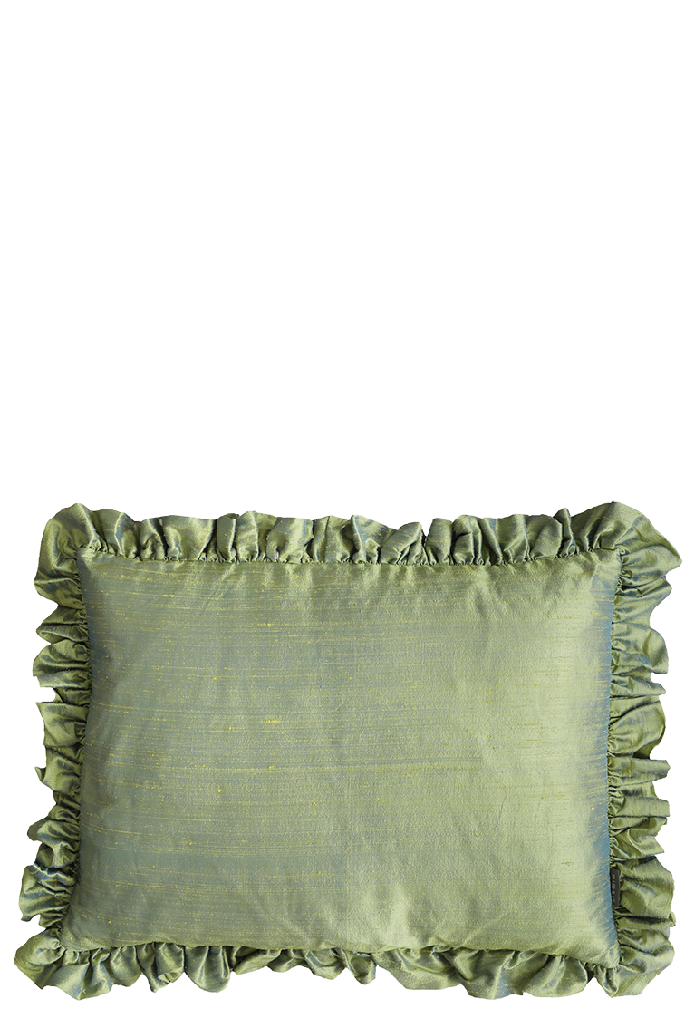 Kudde Ruffle Grön