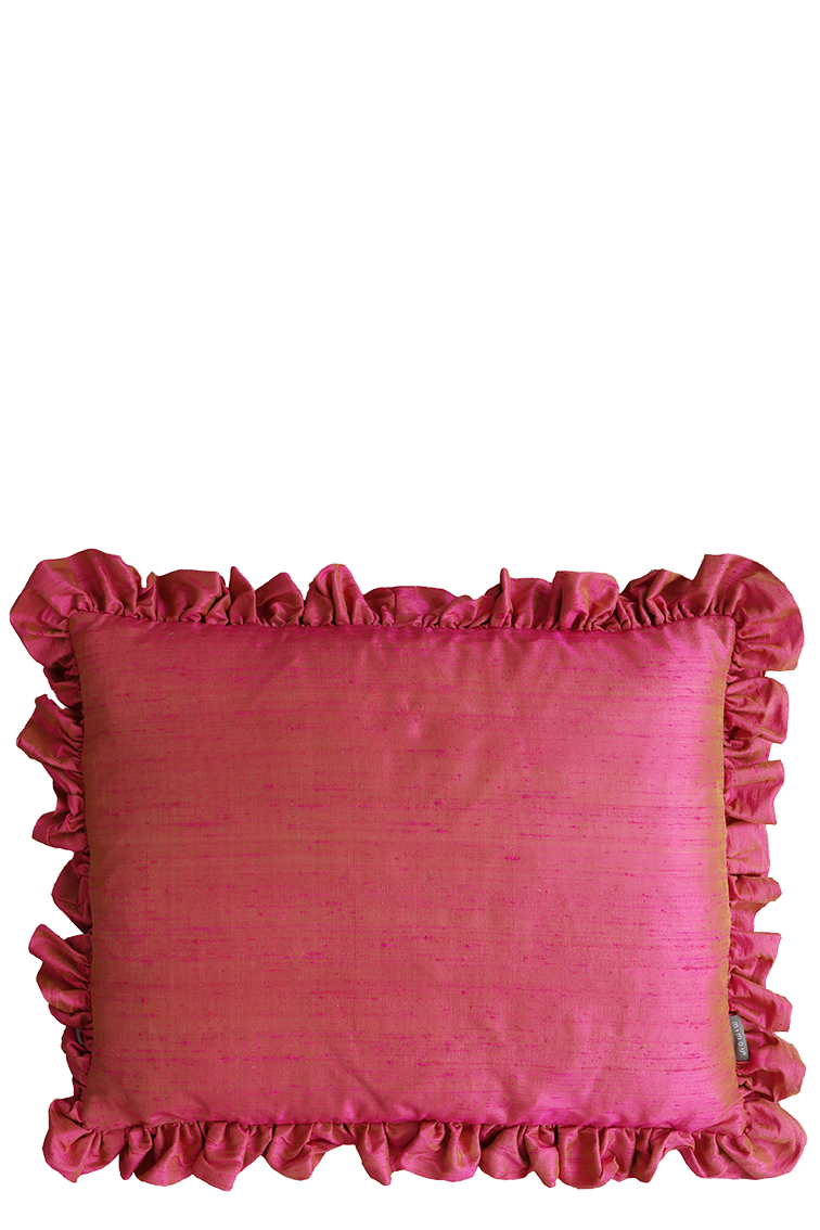 Kudde Ruffle Cerise