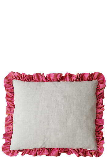 Kudde Ruffle Cerise