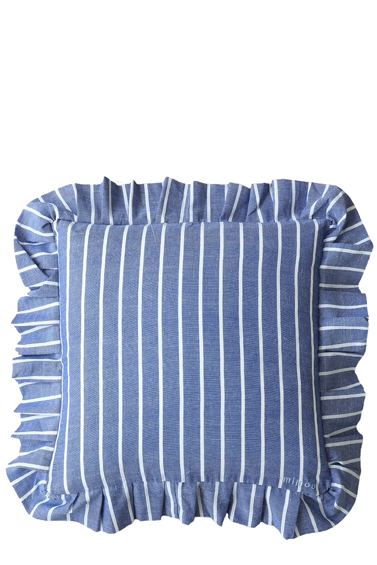 Volangkudde Shirt Blå/Vit
