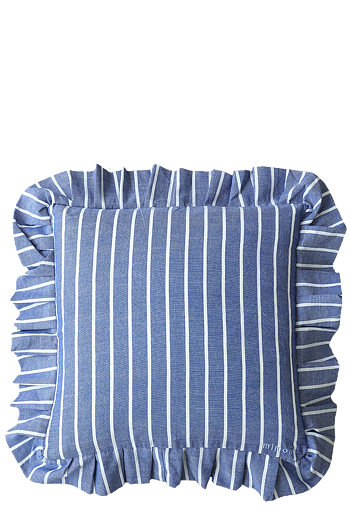Volangkudde Shirt Blå/Vit
