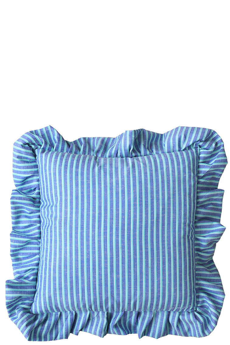 Volangkudde Shirt Blå/Grön
