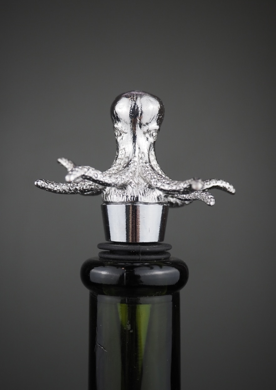 Octopus wine stopper