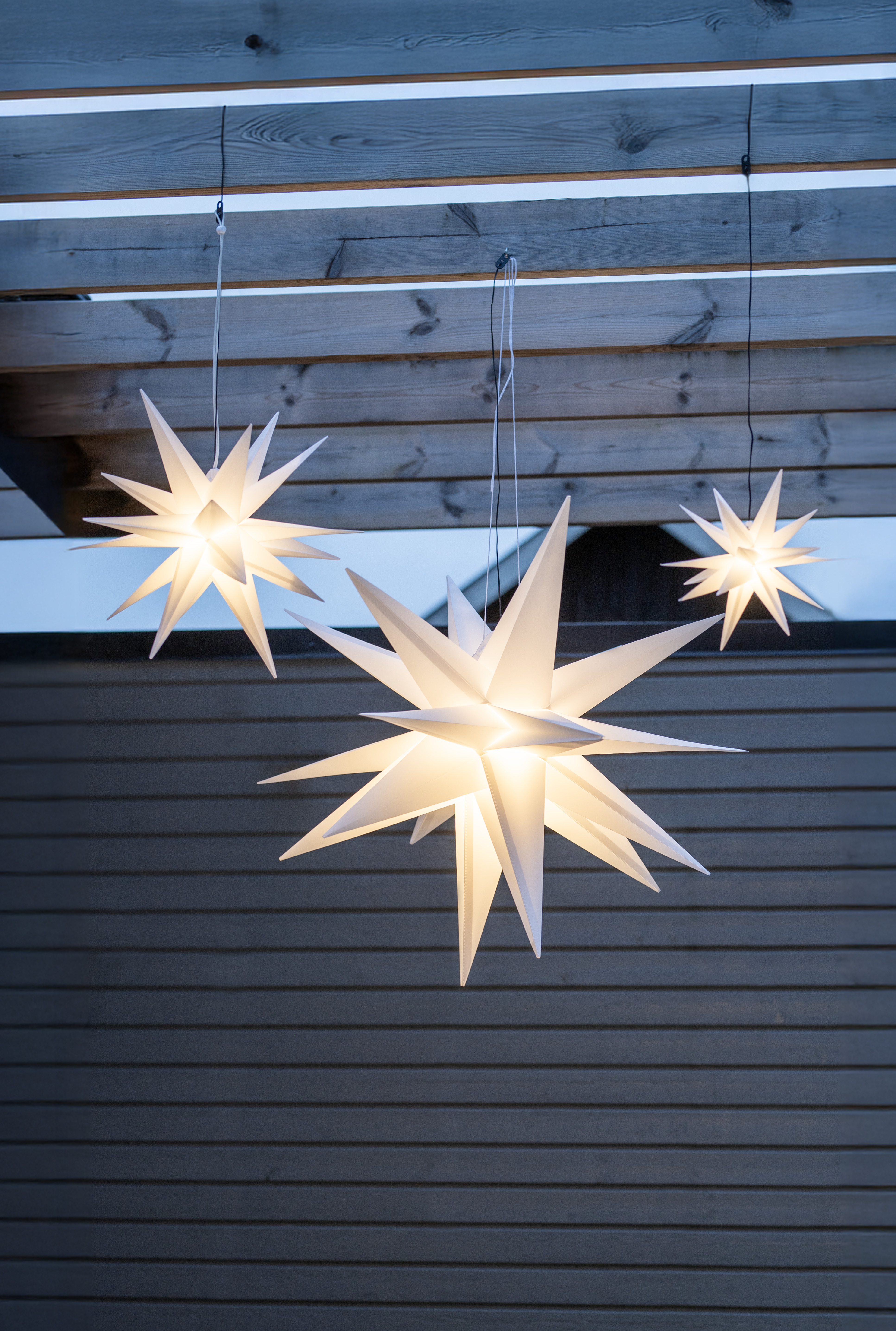 Adventsstjärna - Alice - Vit - Utomhus/Inomhus - 33x33 cm - 11