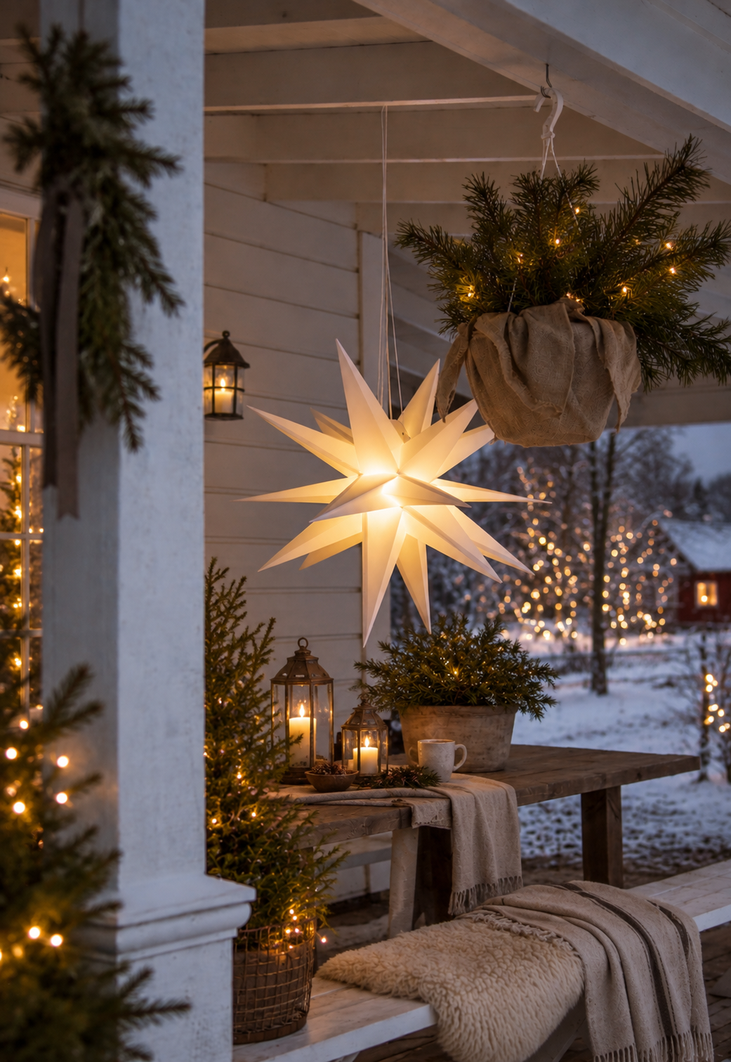 Advent star - Alice - White - Outdoor/Indoor - 100x100 cm - 8