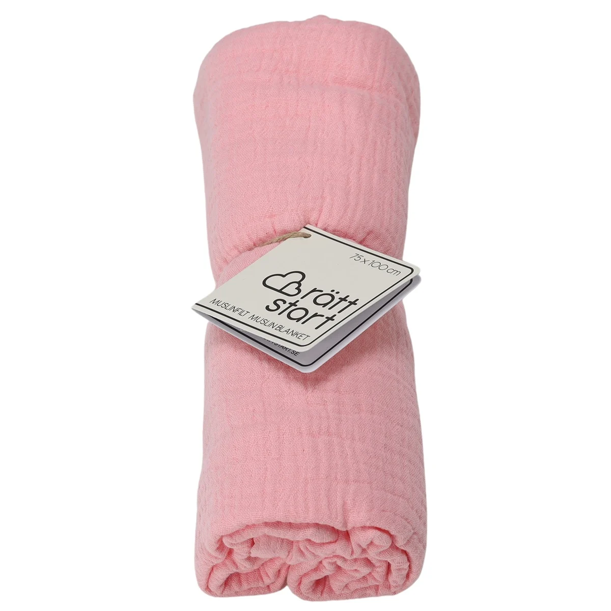Rätt Start Muslinfilt - Rosa