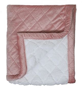 Rätt Start Filt Quiltad - Rosa