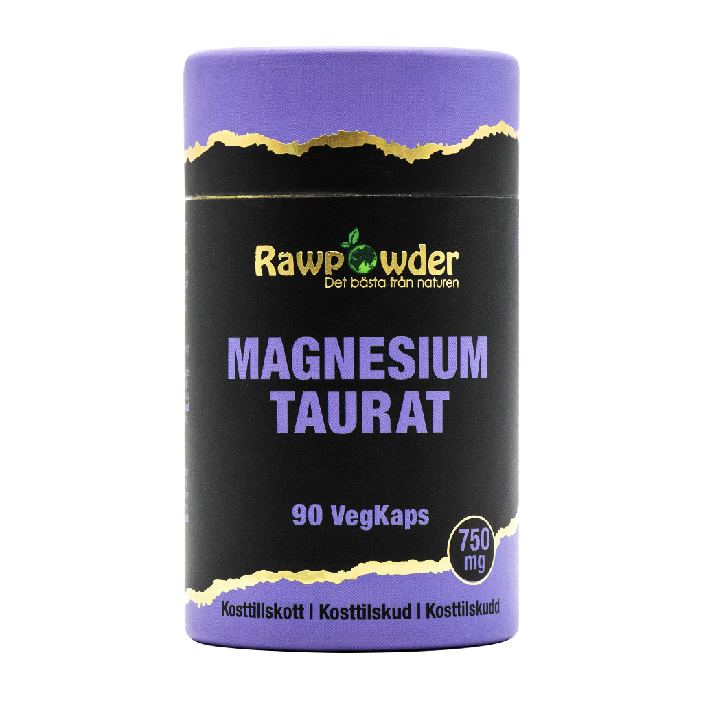 Magnesium Taurat 750mg 90 kapslar - Rawpowder