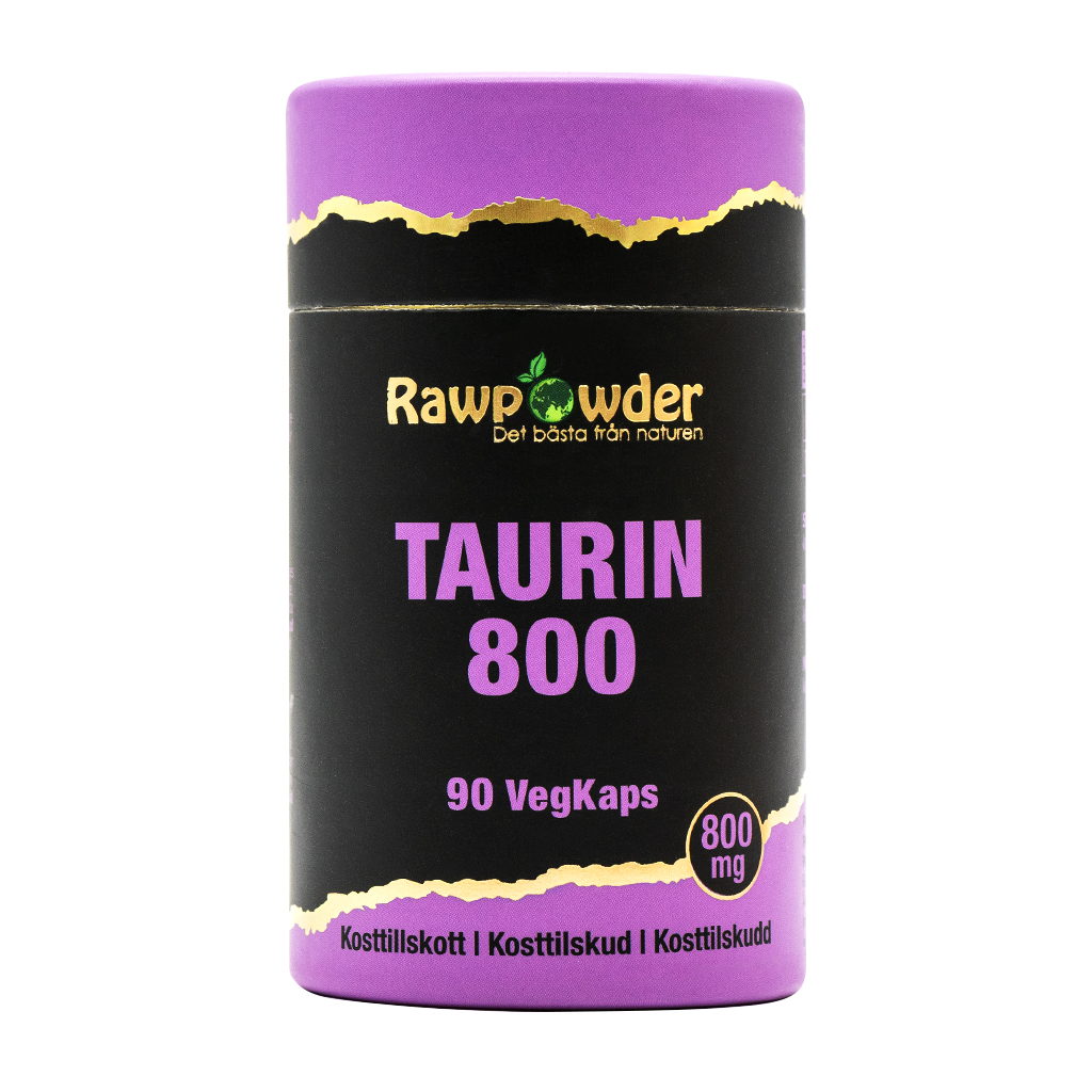Taurin 800mg 90 kapslar - Rawpowder