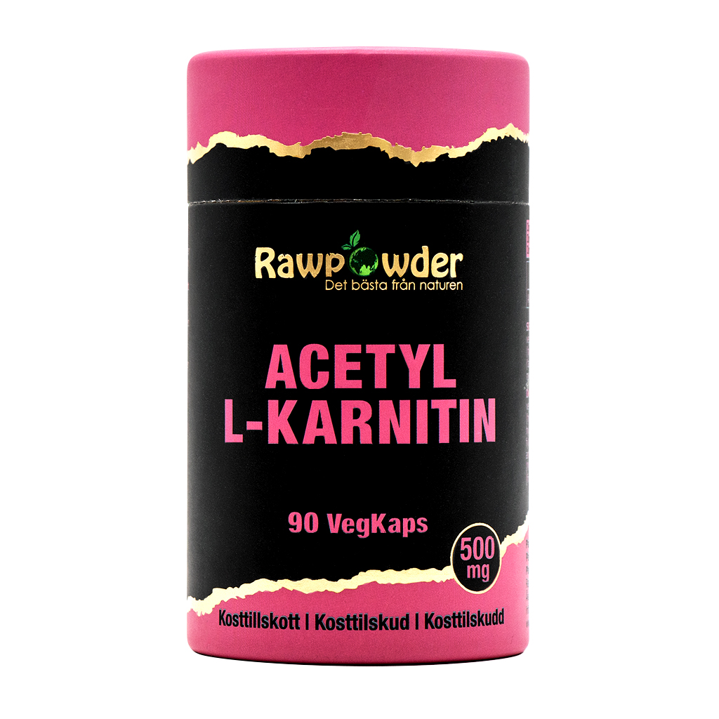Acetyl L-Karnitin 500mg 90 kapslar - Rawpowder