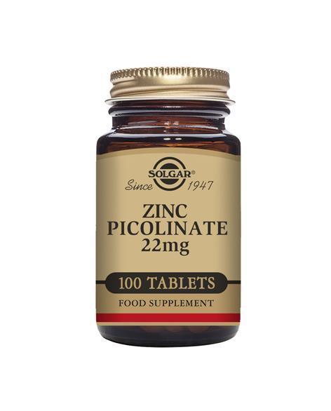  Zinc Picolinate 22 mg, 100 tabl Solgar