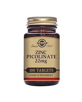  Zinc Picolinate 22 mg, 100 tabl Solgar
