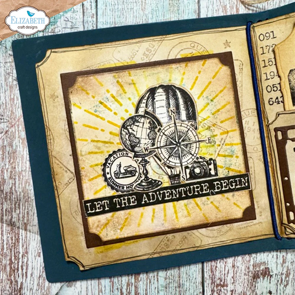 Elizabeth - Around the world - Stamp and Die set - 3