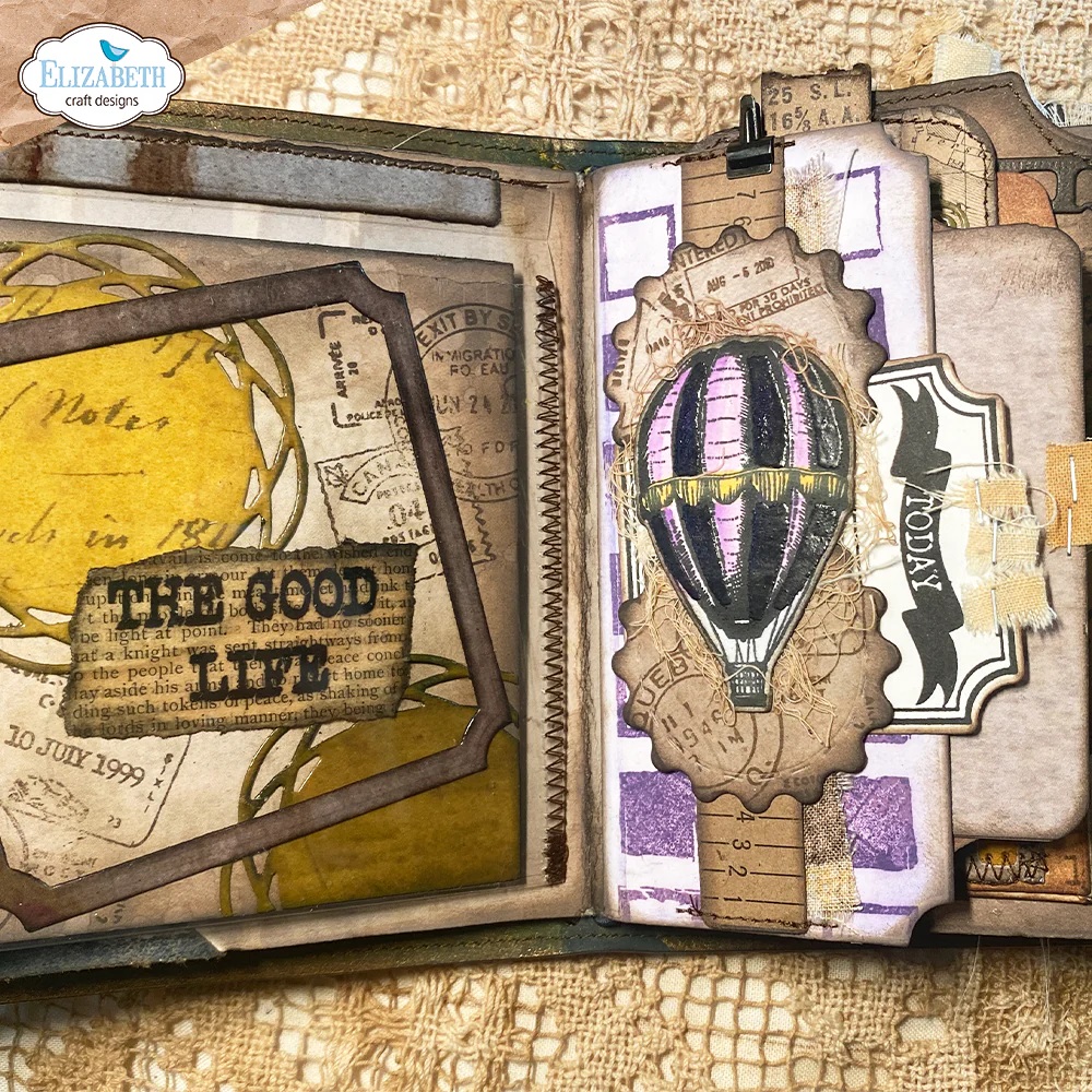 Elizabeth - Around the world - Stamp and Die set - 4