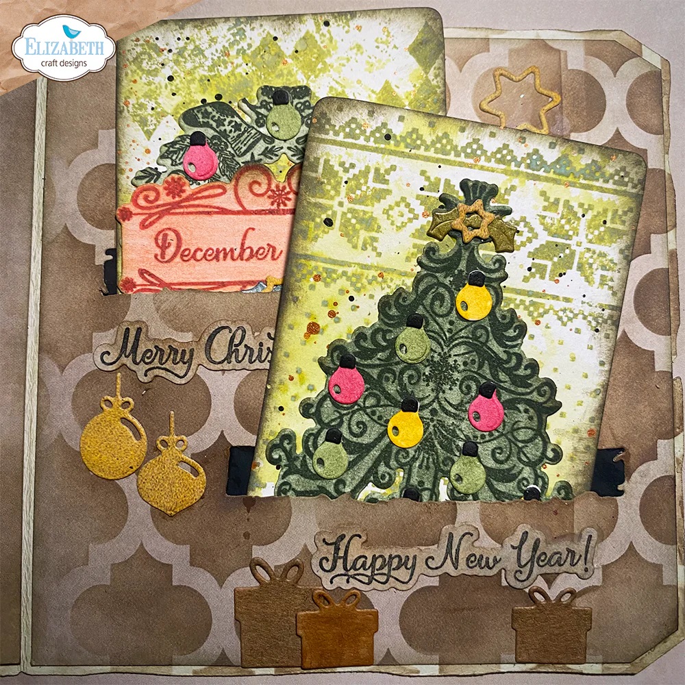 Elizabeth - Christmas Phrases - Stamp and Die set - 3