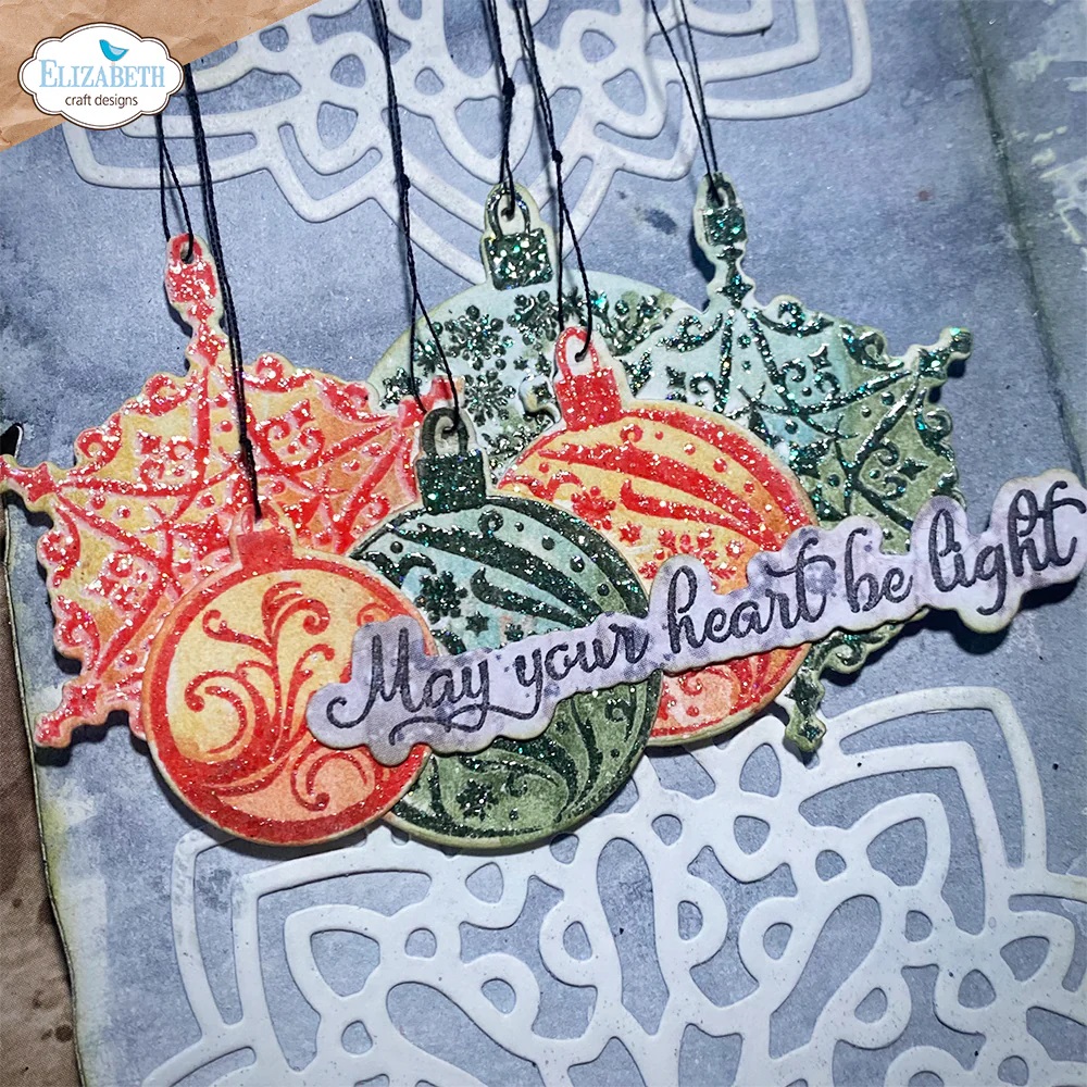 Elizabeth - Christmas Phrases - Stamp and Die set - 4