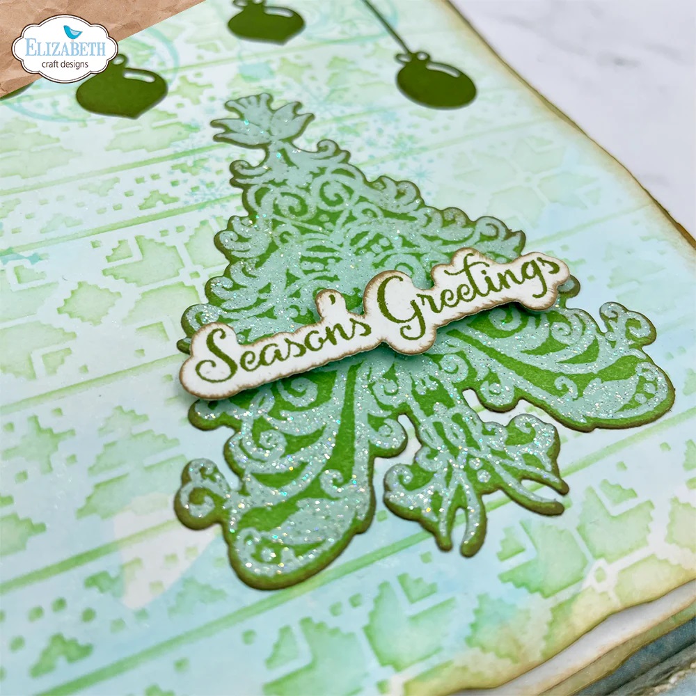 Elizabeth - Christmas Phrases - Stamp and Die set - 6