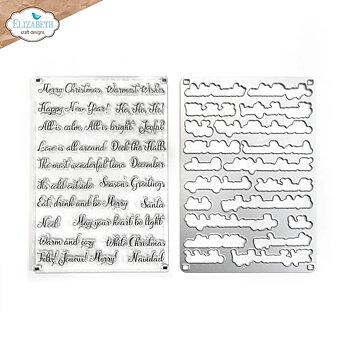 Elizabeth - Christmas Phrases - Stamp and Die set