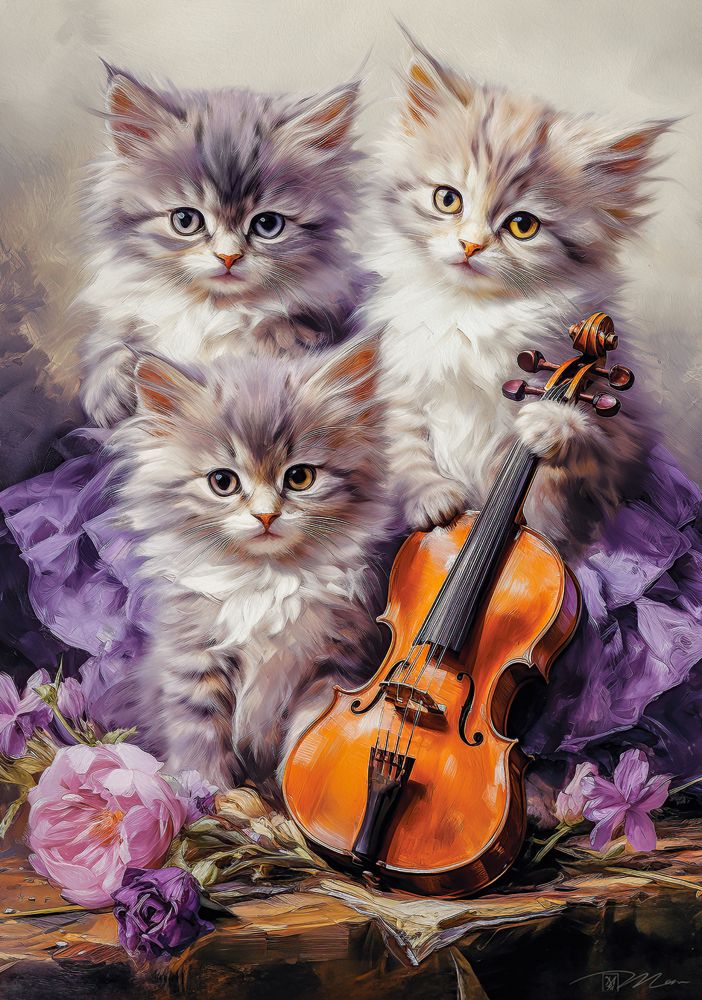 Musical Kittens, puslespil med 500 brikker (B-53988)
