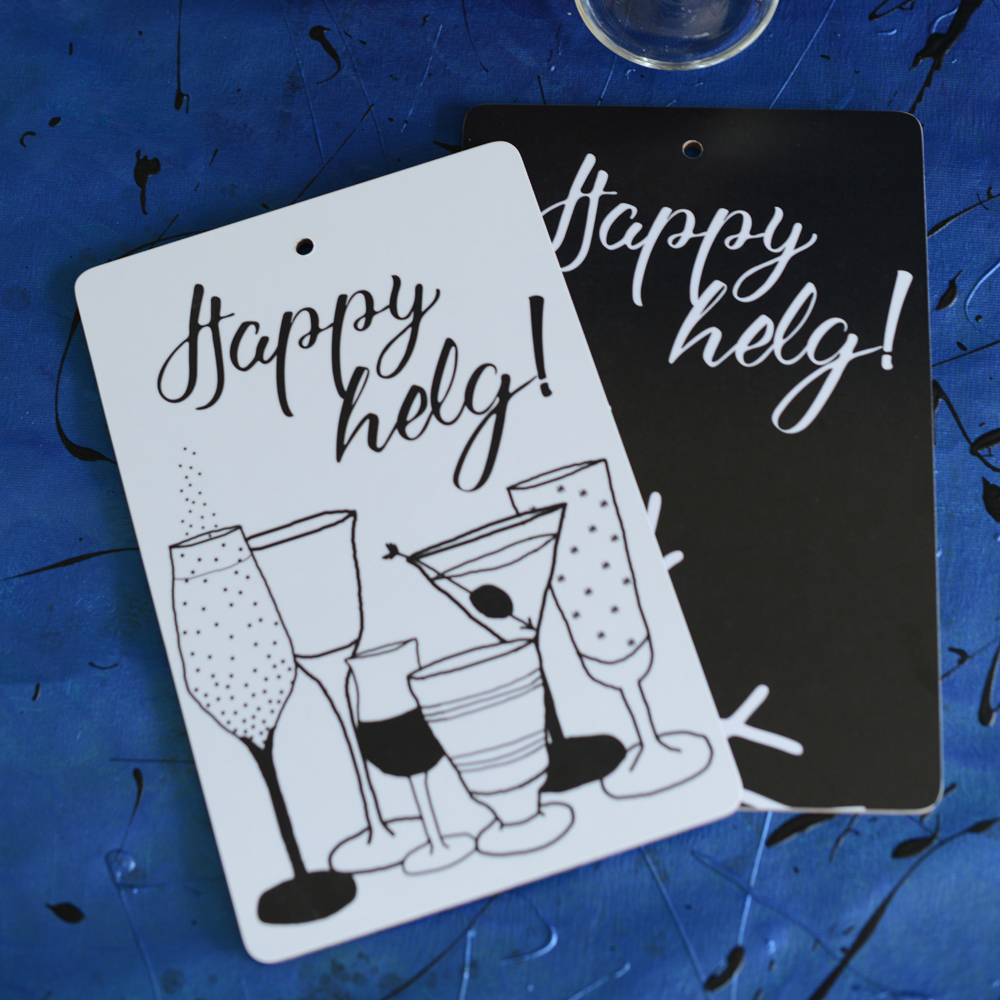 serving board/cutting board HAPPY HELG! 20x30 cm - 3