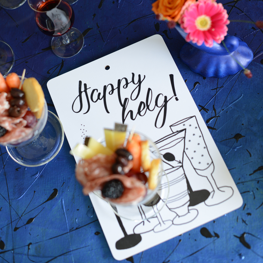 serving board/cutting board HAPPY HELG! 20x30 cm - 4