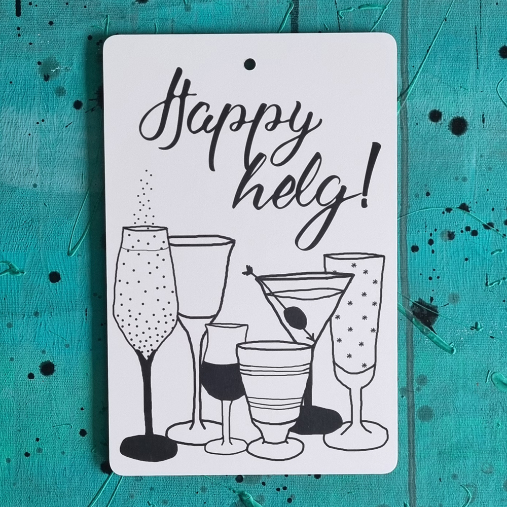 serving board/cutting board HAPPY HELG! 20x30 cm - 2