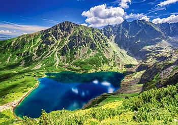 Czarny Staw Gasienicowy, Tatras, Poland, puslespil med 500 brikker (B-54053)