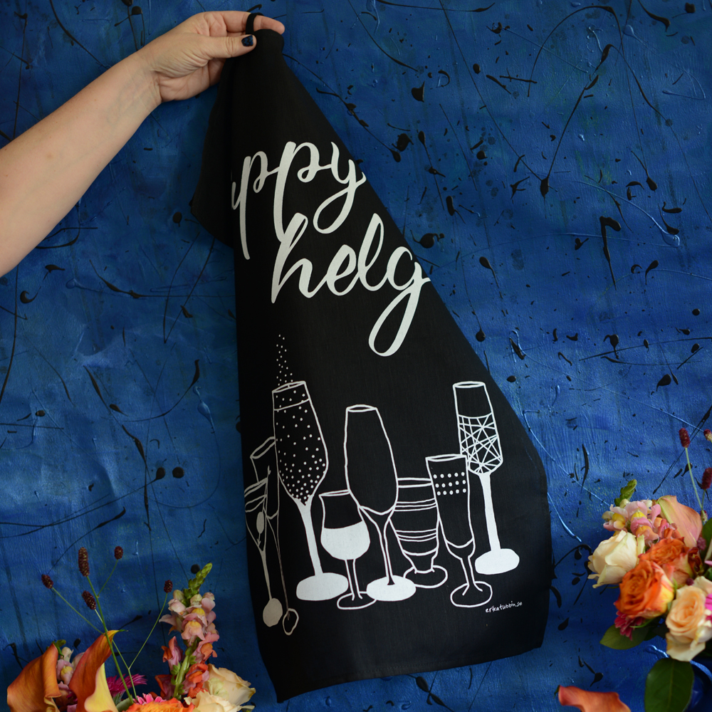 tea towel HAPPY HELG! 50x70 cm - 5