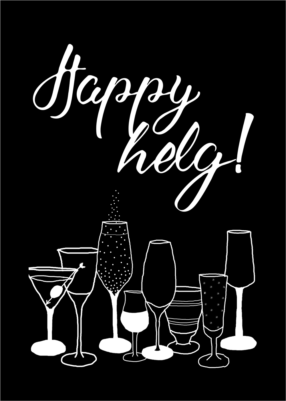 tea towel HAPPY HELG! 50x70 cm - 4